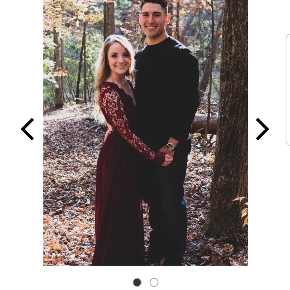 Awaken My Love Burgundy Long Sleeve Lace Maxi Dress - Picture 5 of 7